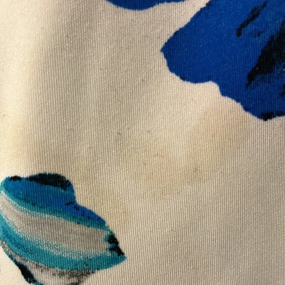 Blue Flower Dress with Pockets - Picture 3 of 5